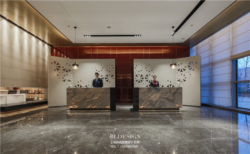 鄭州銘匯文華酒店大堂設計實景圖