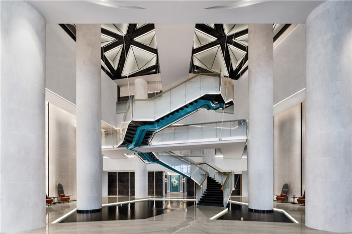 杭州新天地麗笙酒店大廳樓梯設計方案