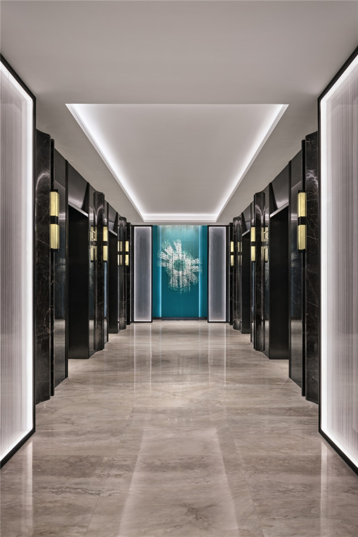 杭州高端商務酒店設計   新天地麗笙酒店電梯廳設計賞析