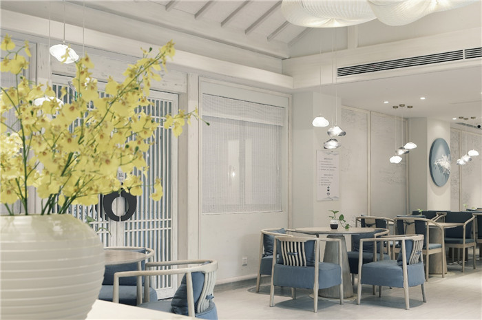新中式民宿設計推薦：無錫靈山小鎮拈花客棧餐廳設計方案
