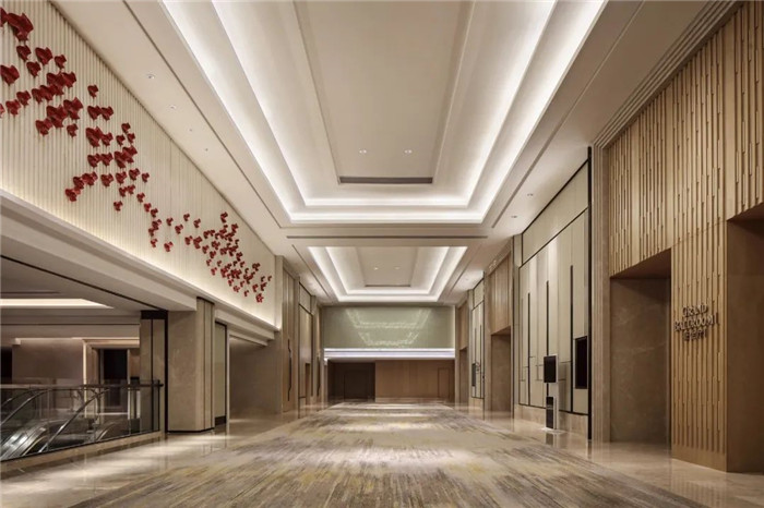 澄海國瑞豪生大酒店電梯廳設計   國際五星酒店設計案例賞析