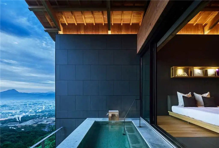 優秀戶外溫泉度假酒店設計推薦：日本ANA洲際酒店客房泳池設計