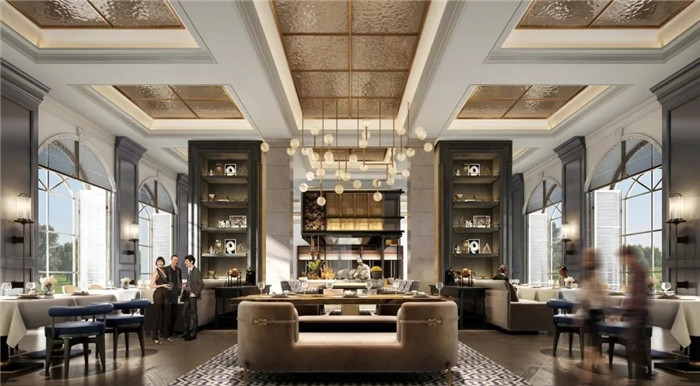 蘇寧旗下超奢華鐘山國際高爾夫酒店餐廳升級改造設計方案