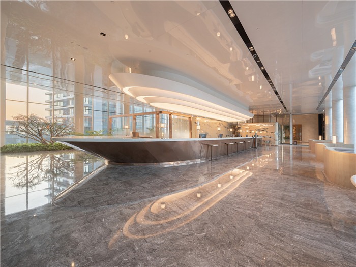 知名設計公司CL3新作：重慶洲際洲際酒店大堂接待臺設計