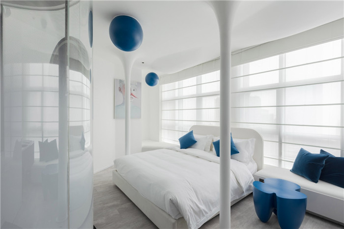 網紅酒店客房設計圖-以水為靈感的都市網紅精品酒店設計方案