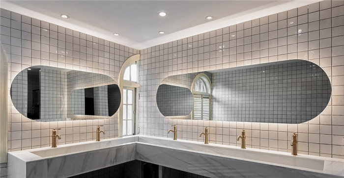 公共洗漱區設計-杭州ARTDECO復古風精品酒店改造設計方案