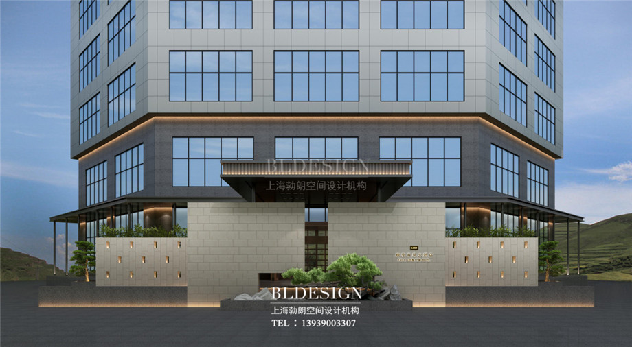 新鄉五星級酒店設計-桃李春風大酒店外觀設計方案