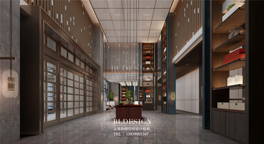 新鄉五星級酒店設計-桃李春風大酒店大廳設計方案