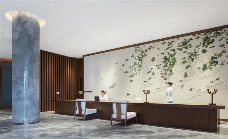 酒店大堂接待臺設計-