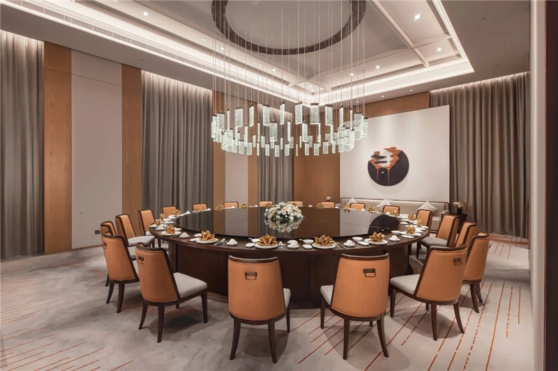 中餐廳包房設計-現代新中式岳陽鉑爾曼五星級酒店設計賞析