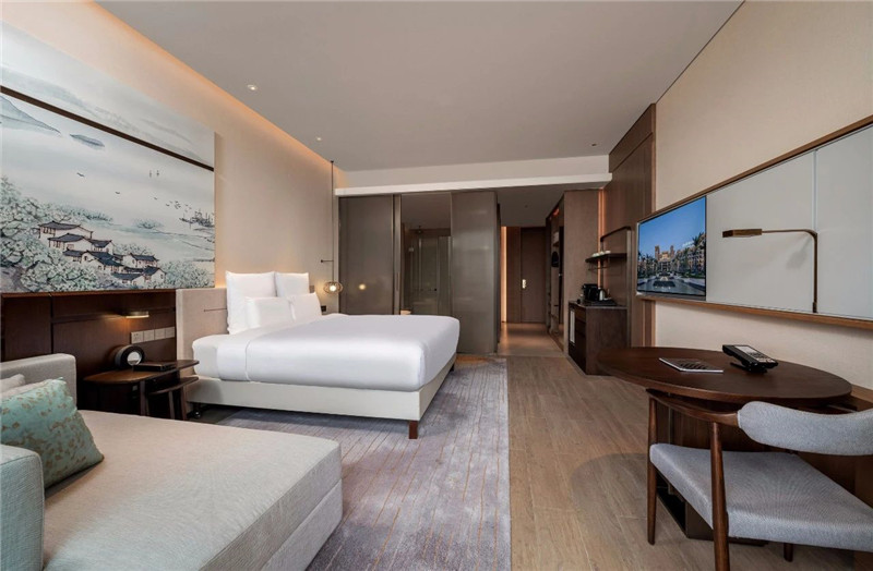 大床房設計-現代新中式岳陽鉑爾曼五星級酒店設計賞析