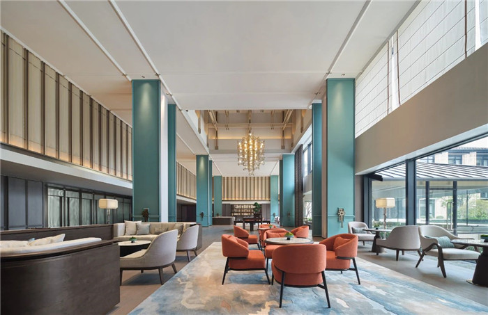 酒店大堂吧設計-中式風華   南湖賓館1號樓翻新改造設計案例