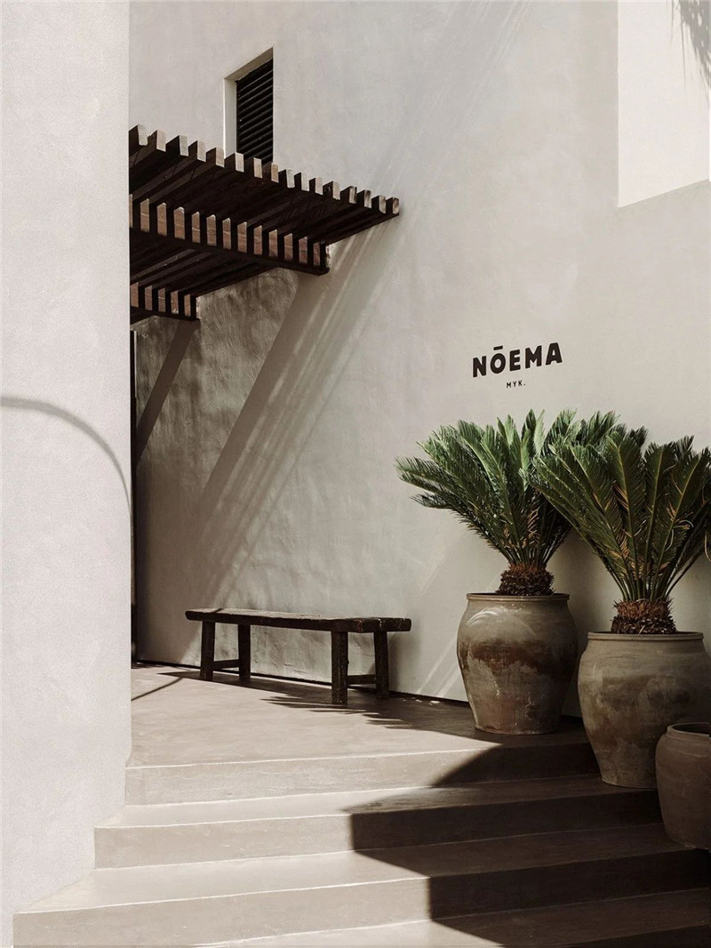 詫寂風Noema Mykonos度假酒店公共區域設計