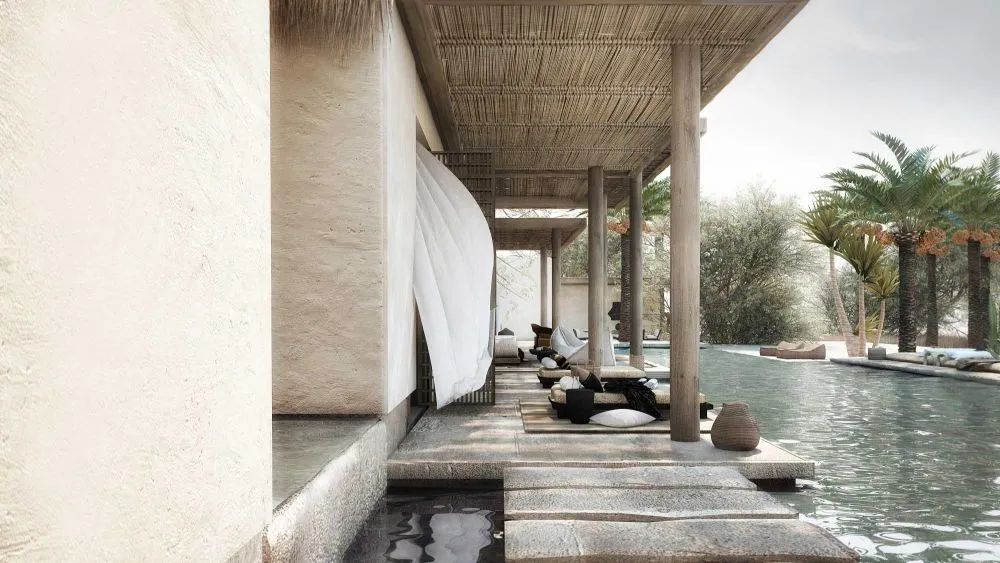 希臘 Residence in Abu Dhabi 民宿泳池設計賞析