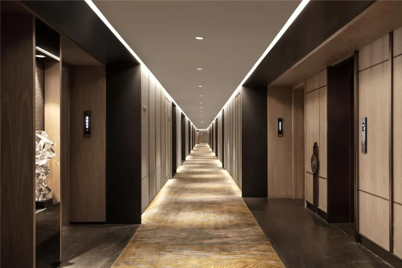客房走廊設計-濰坊桂水逸扉新中式五星級酒店設計案例