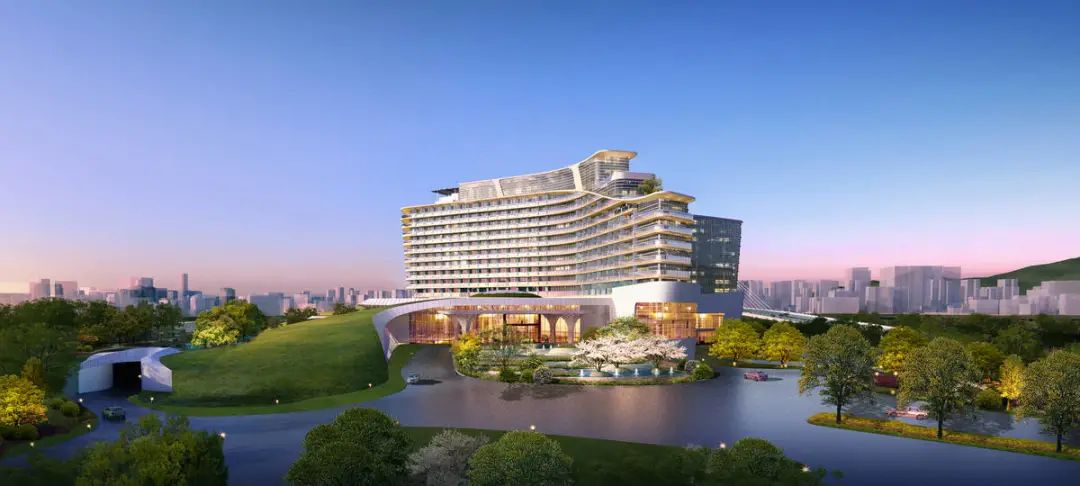 肇慶首家喜來登國際五星級酒店外觀設計方案賞析