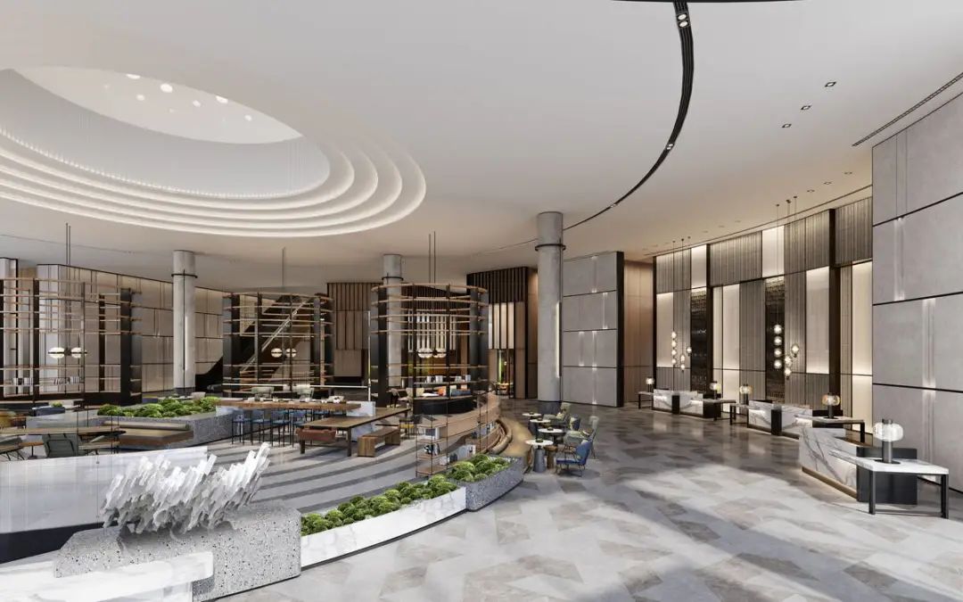 肇慶首家喜來登國際五星級酒店大堂設計方案賞析