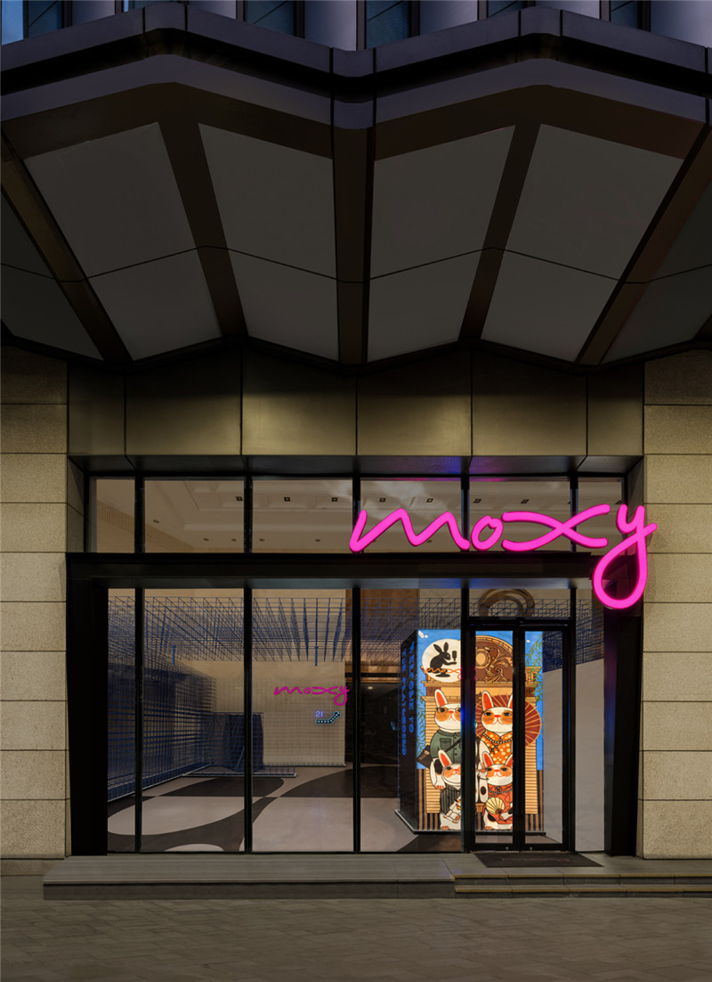 上海最新MOXY個性工業風潮牌酒店設計賞析