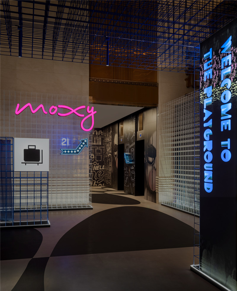 上海最新MOXY個性工業風潮牌酒店設計賞析