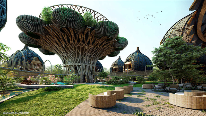 生命樹主題綠色環保度假酒店概念設計方案