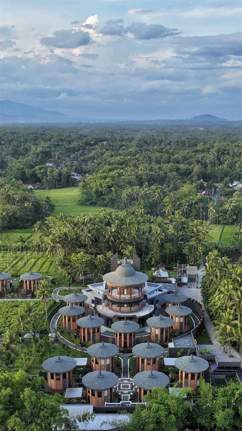 以寺院為靈感 Le Temple Borobudur 度假酒店設計
